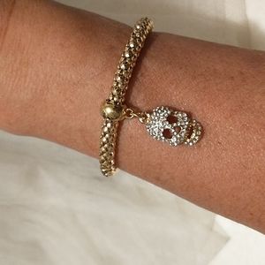 Gold Sugar Skull Bracelet!